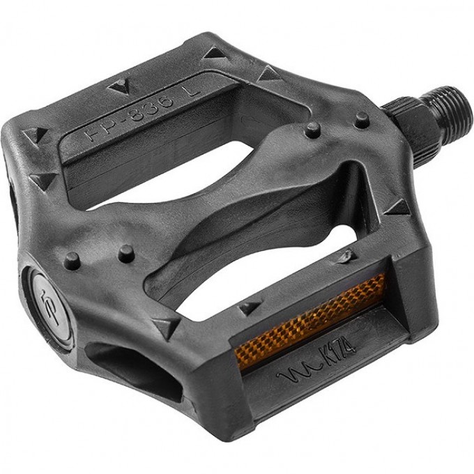 Педали FP-836 Feimin ось 9/16", со светоотражателями, пластиковые черные J360075
