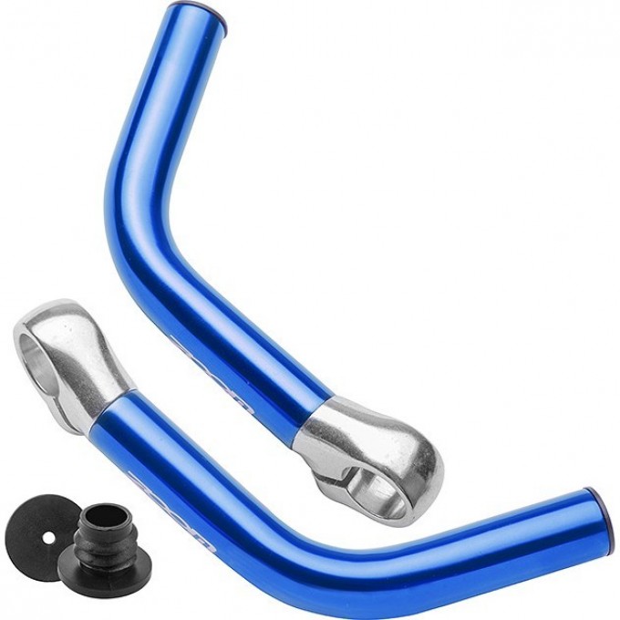Рога на руль MT-C04A алюминиевые синие 440017