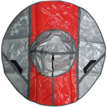 Санки надувные (тюбинг) STELS 125 см, усиленные тент без камеры СН050.125, красный/красный+серый