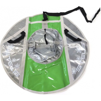 Санки надувные (тюбинг) STELS 80 см тент без камеры СН040, серый/серый-салатовый