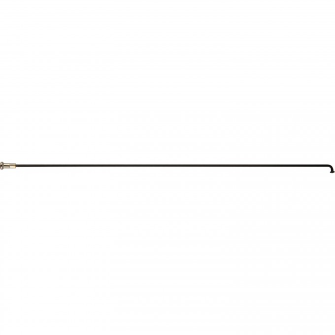 Спица с латунным ниппелем 232 мм, стальная чёрная 490092