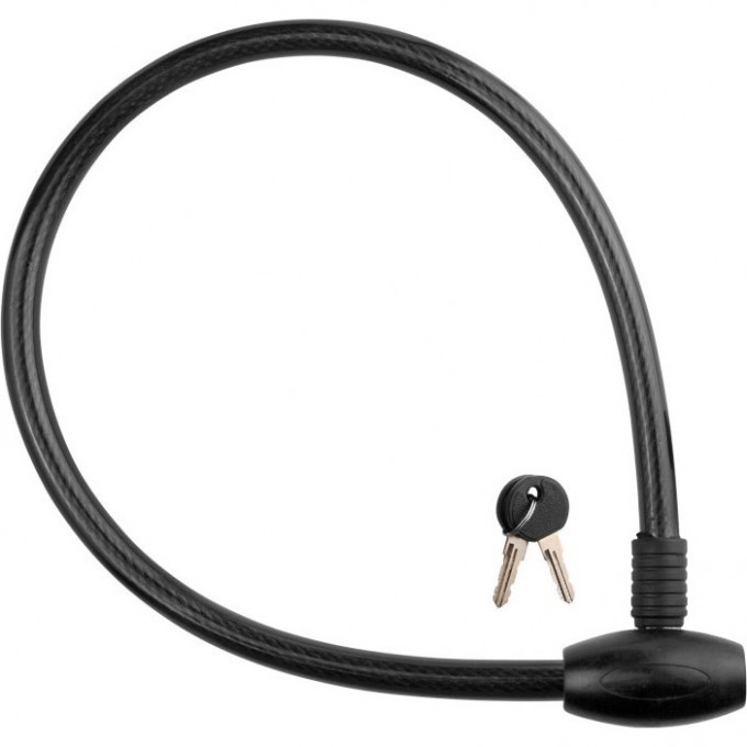 Трос-замок 84308, 15х800 мм, чёрный 540004