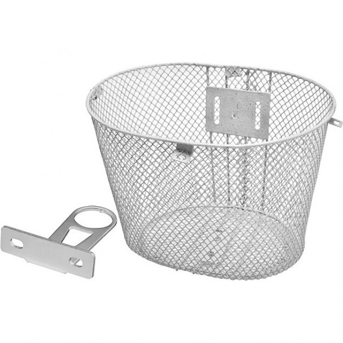 Велокорзина передняя для детских велосипедов STELS JL серебристая 270071