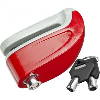 Замок GK202.802 на дисковый тормоз противоугонный c звуковой сигнализацией, красный Замок GK202.802 на дисковый тормоз противоугонный c звуковой сигнализацией, красный