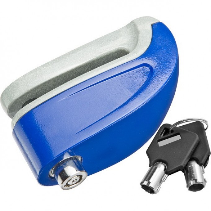 Замок GK202.802 на дисковый тормоз противоугонный c звуковой сигнализацией, синий 540070